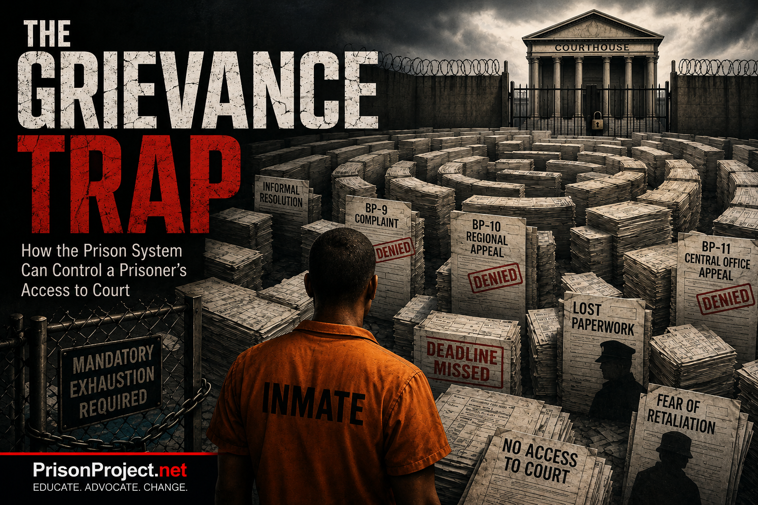 The Grievance Trap - Prison Project investigation into prison grievance systems and barriers to court access