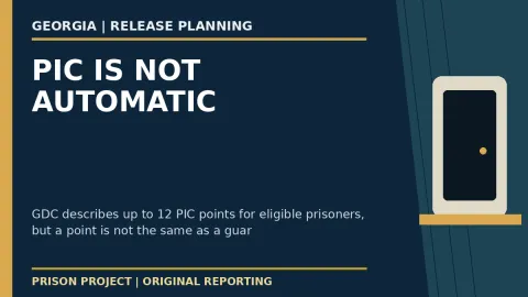 Prison Project editorial headline graphic: Georgia PIC Credits: How to Check the Case Plan Before Counting on an Earlier Release